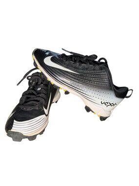 Nike Vapor Keystone 2 Low  Youth Baseball Cleats-Black/White-Size 3Y-GUC